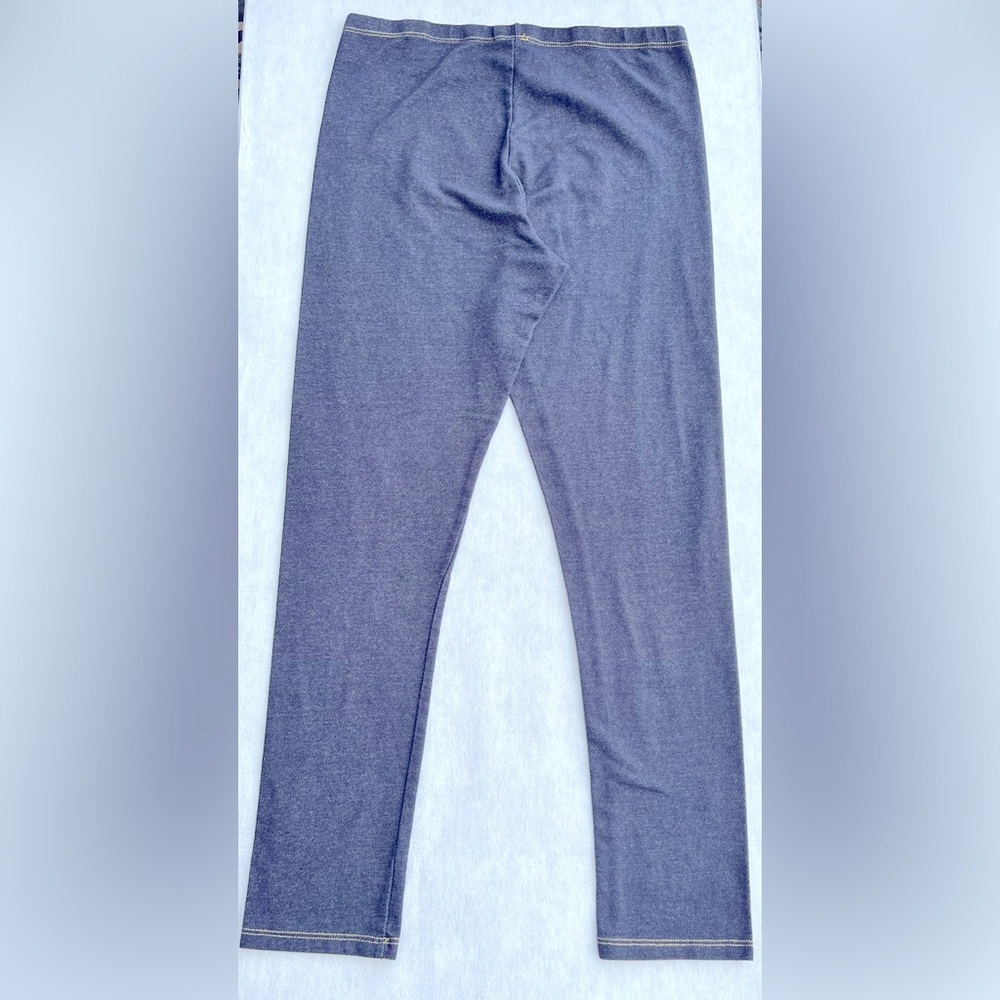 Faded Glory Bottom Stretchy Soft Blue Denim Leggins XL (14-16) Junior